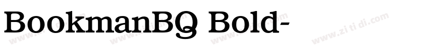 BookmanBQ Bold字体转换